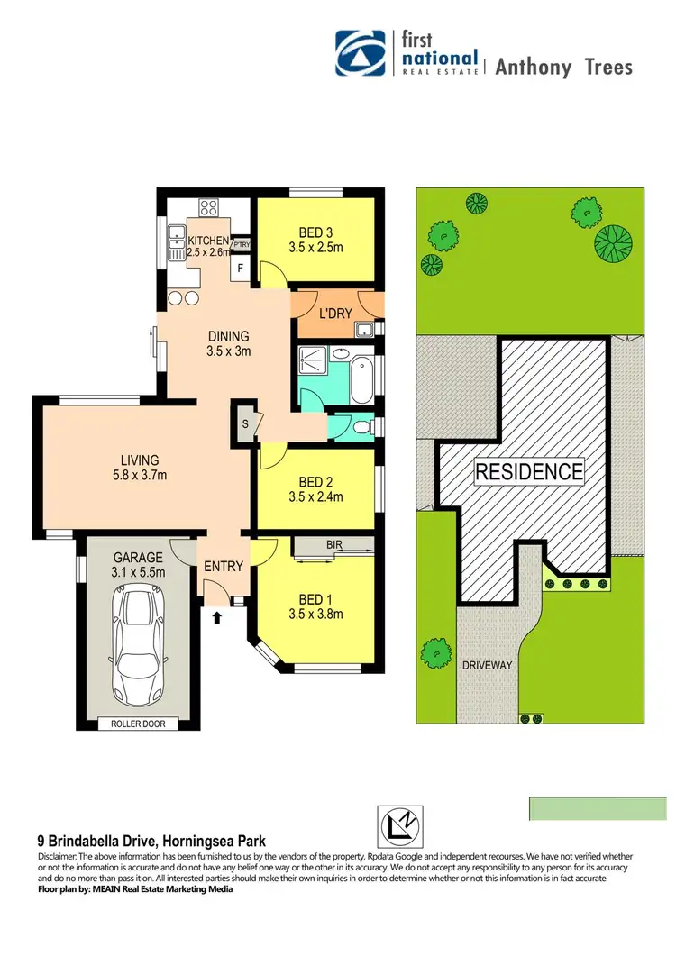 Floorplan of Homely house listing, 9 Brindabella Drive, Horningsea Park NSW 2171