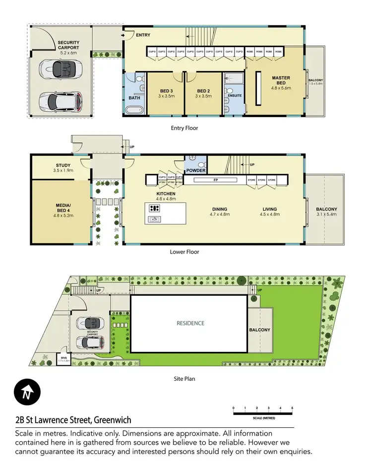 Floorplan of Homely house listing, 2b St Lawrence Street, Greenwich NSW 2065