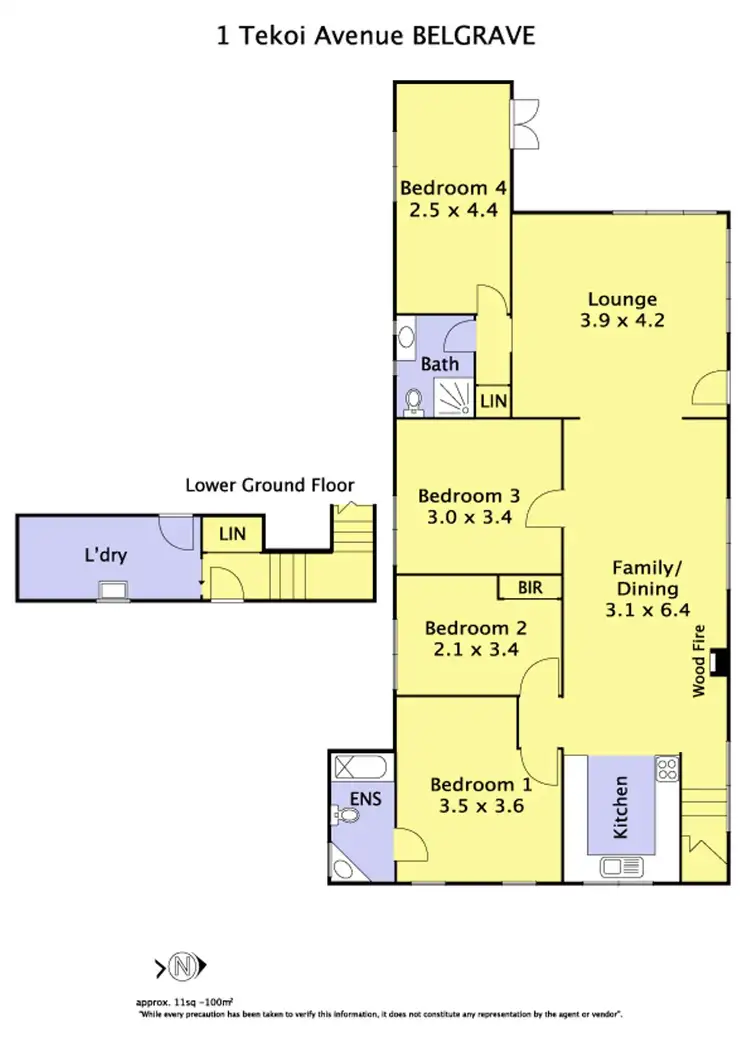 Floorplan of Homely house listing, 1 Tekoi Avenue, Belgrave VIC 3160