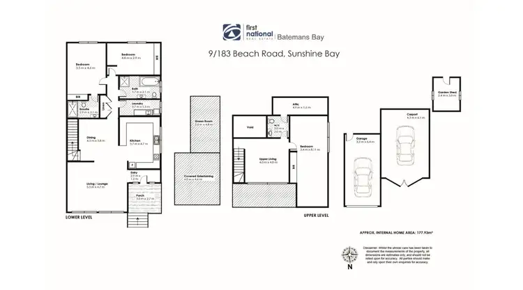 Floorplan of Homely townhouse listing, 9/183 Beach Road, Sunshine Bay NSW 2536