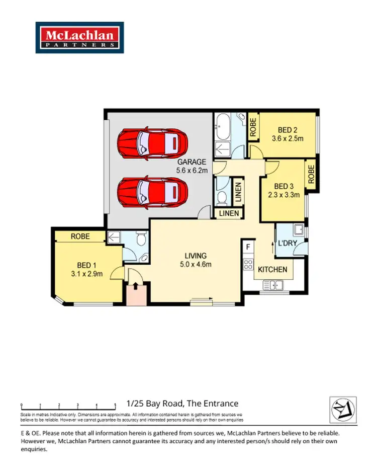 Floorplan of Homely villa listing, 1/25 Bay Road, The Entrance NSW 2261