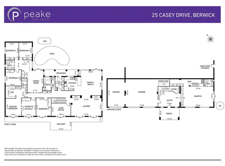 Floorplan of Homely house listing, 25 Casey Drive, Berwick VIC 3806