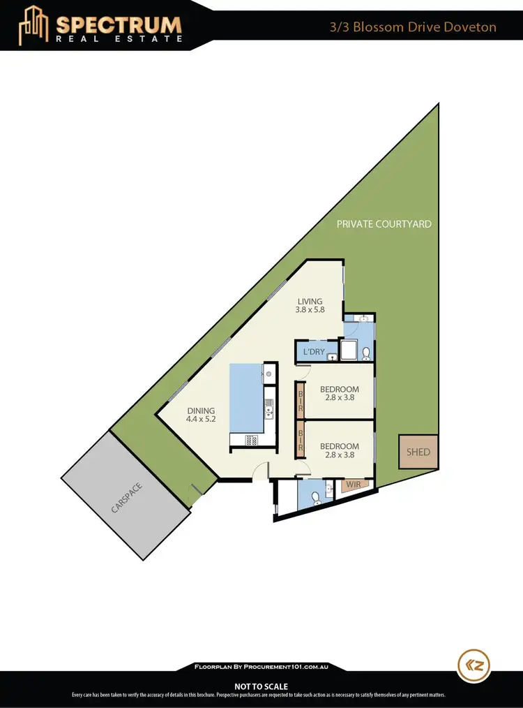 Floorplan of Homely unit listing, 3/3 Blossom Drive, Doveton VIC 3177