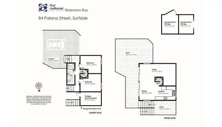 Floorplan of Homely house listing, 84 Palana Street, Surfside NSW 2536