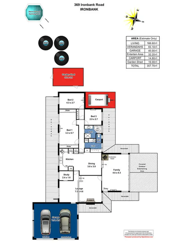 Floorplan of Homely rural property listing, 369 Ironbank Road, Ironbank SA 5153