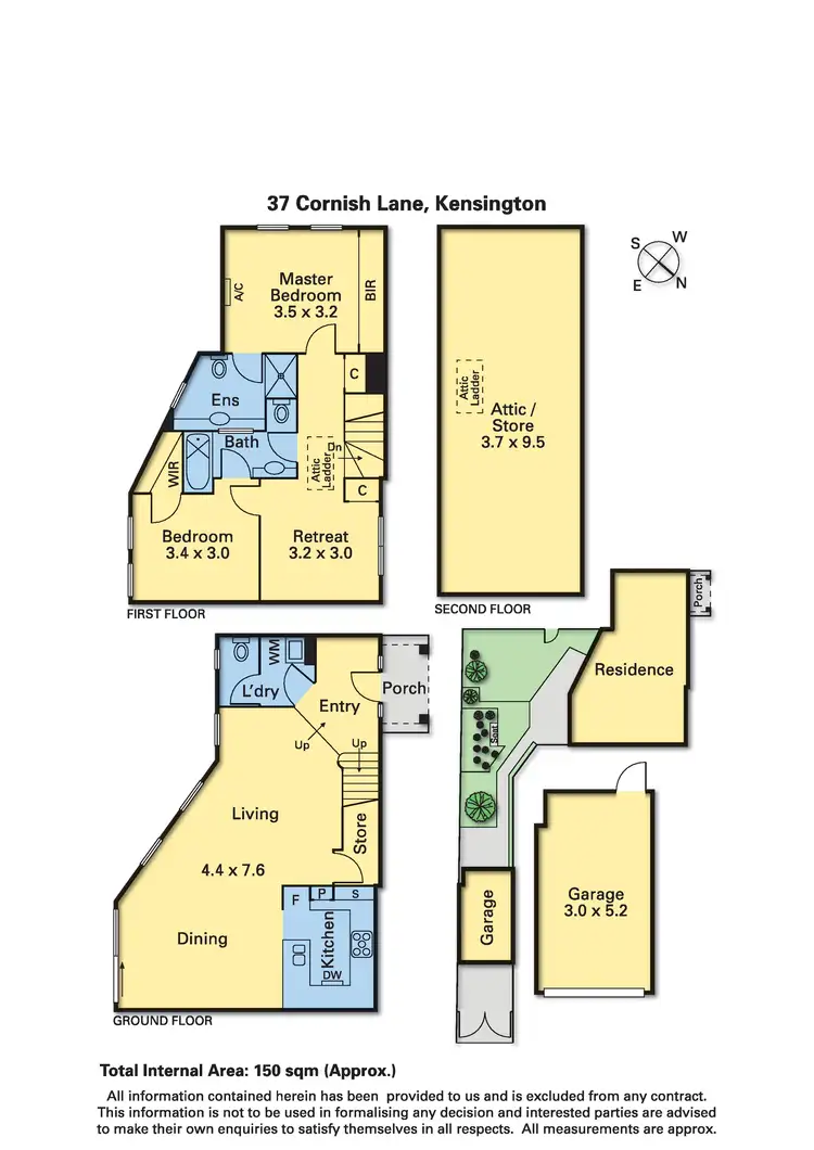 Floorplan of Homely house listing, 37 Cornish Lane, Kensington VIC 3031