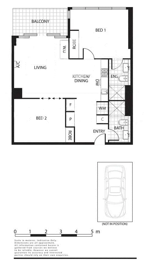 Floorplan of Homely apartment listing, 4315/220 Spencer Street, Melbourne VIC 3000