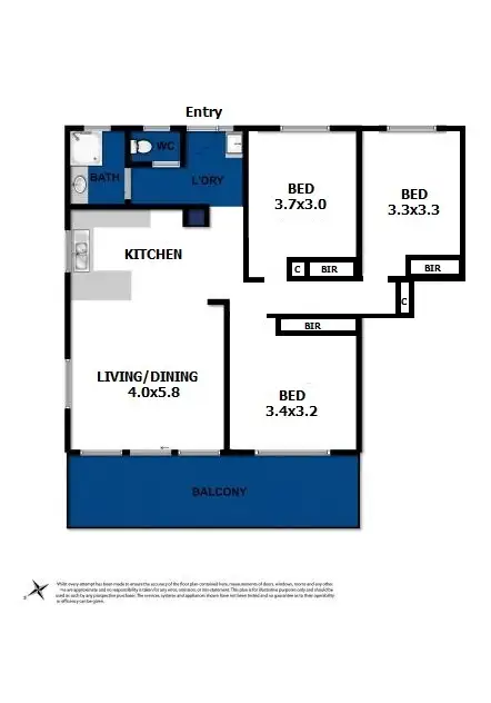 Floorplan of Homely house listing, 6/105 Eggleston Street, Ocean Grove VIC 3226