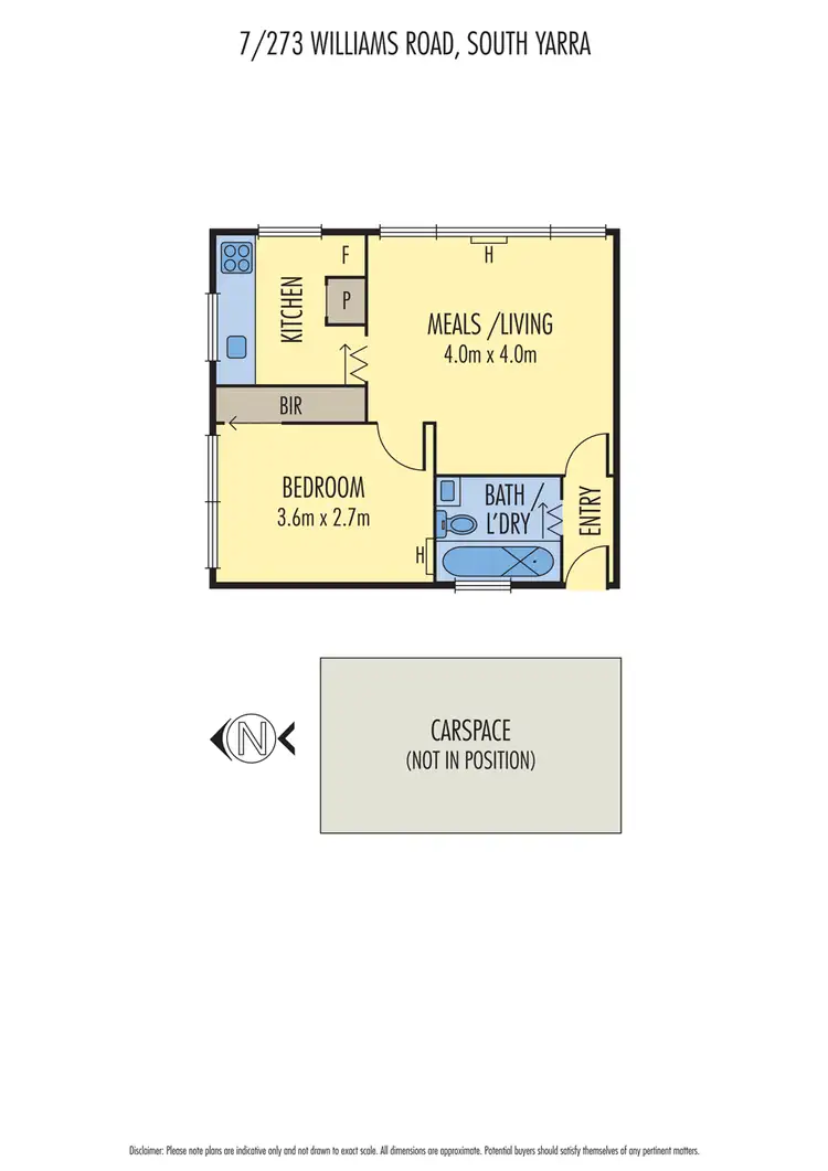 Floorplan of Homely apartment listing, 7/273 Williams Road, South Yarra VIC 3141