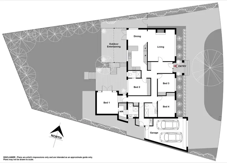 Floorplan of Homely house listing, 10 Curlewis Crescent, Garran ACT 2605