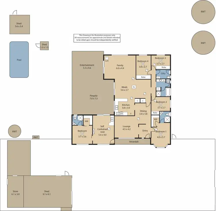 Floorplan of Homely house listing, 9 Stithians Drive, Gawler East SA 5118