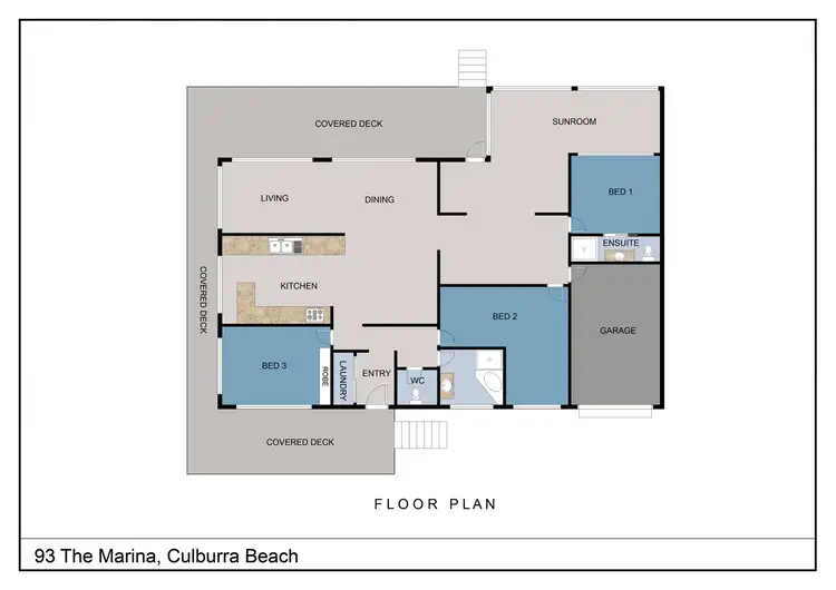 Floorplan of Homely house listing, 93 The Marina, Culburra Beach NSW 2540
