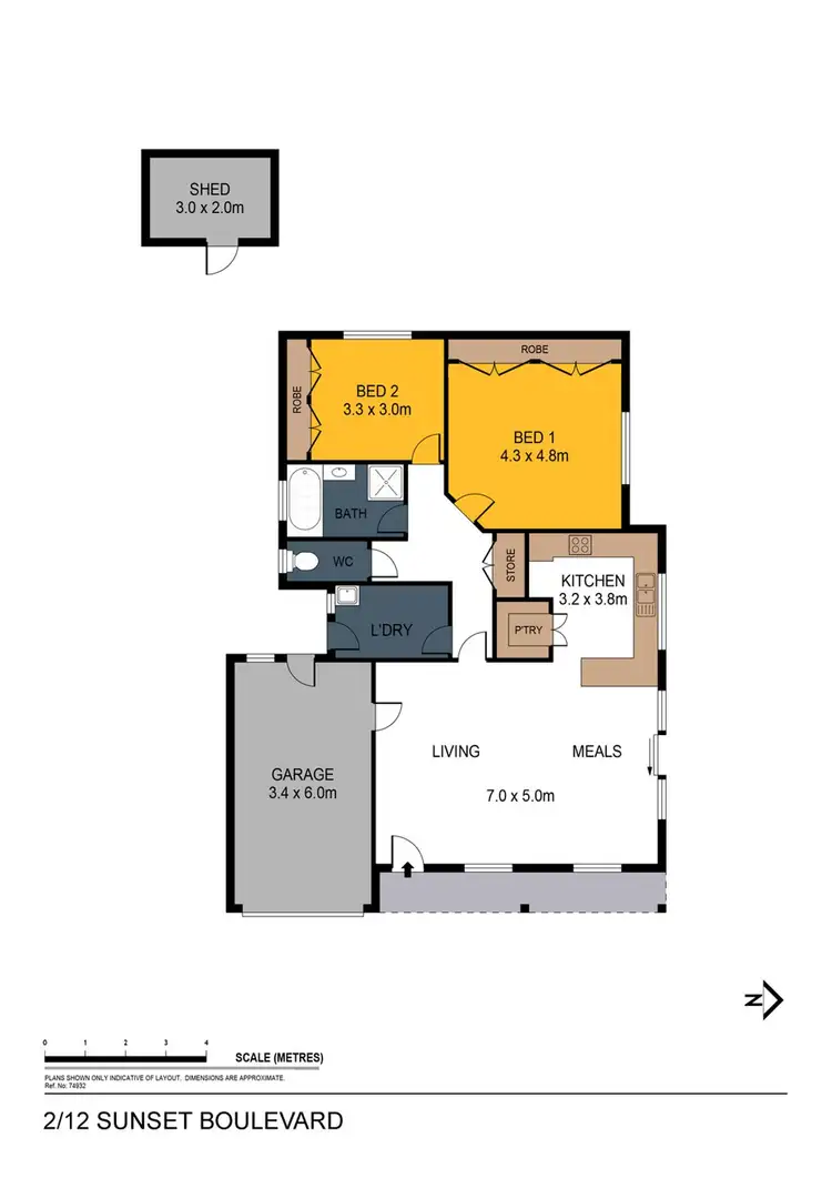 Floorplan of Homely house listing, 2/12 Sunset Boulevard, Spring Gully VIC 3550