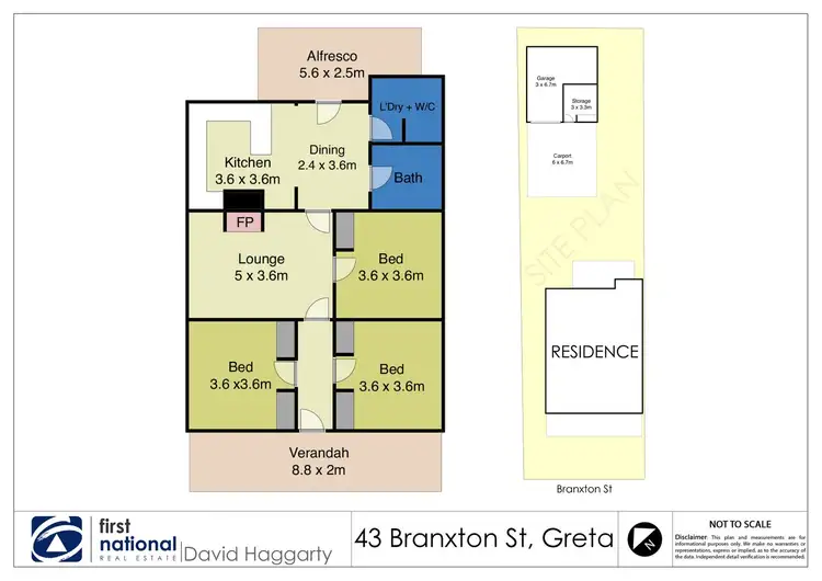 Floorplan of Homely house listing, 43 Branxton Street, Greta NSW 2334
