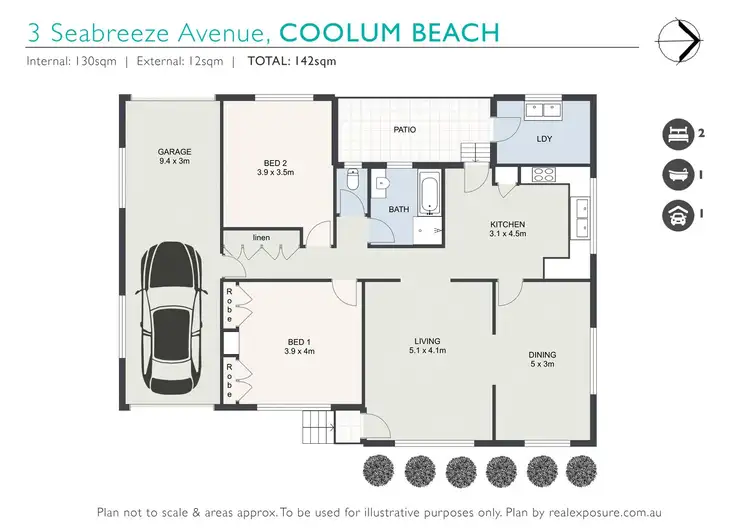 Floorplan of Homely house listing, 3 Seabreeze Avenue, Coolum Beach QLD 4573