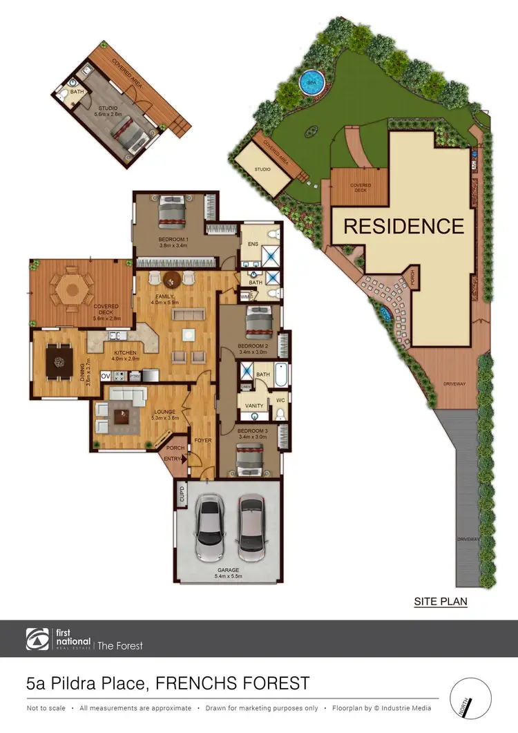 Floorplan of Homely house listing, 5A Pildra Place, Frenchs Forest NSW 2086