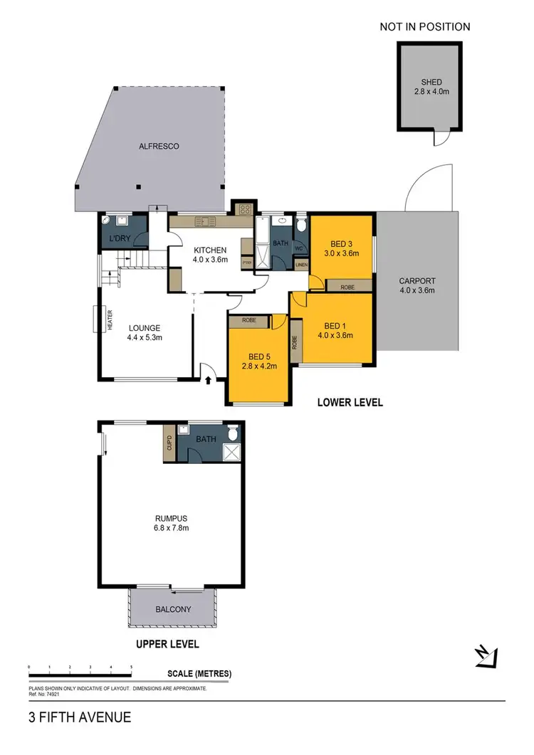 Floorplan of Homely house listing, 3 Fifth Avenue, White Hills VIC 3550