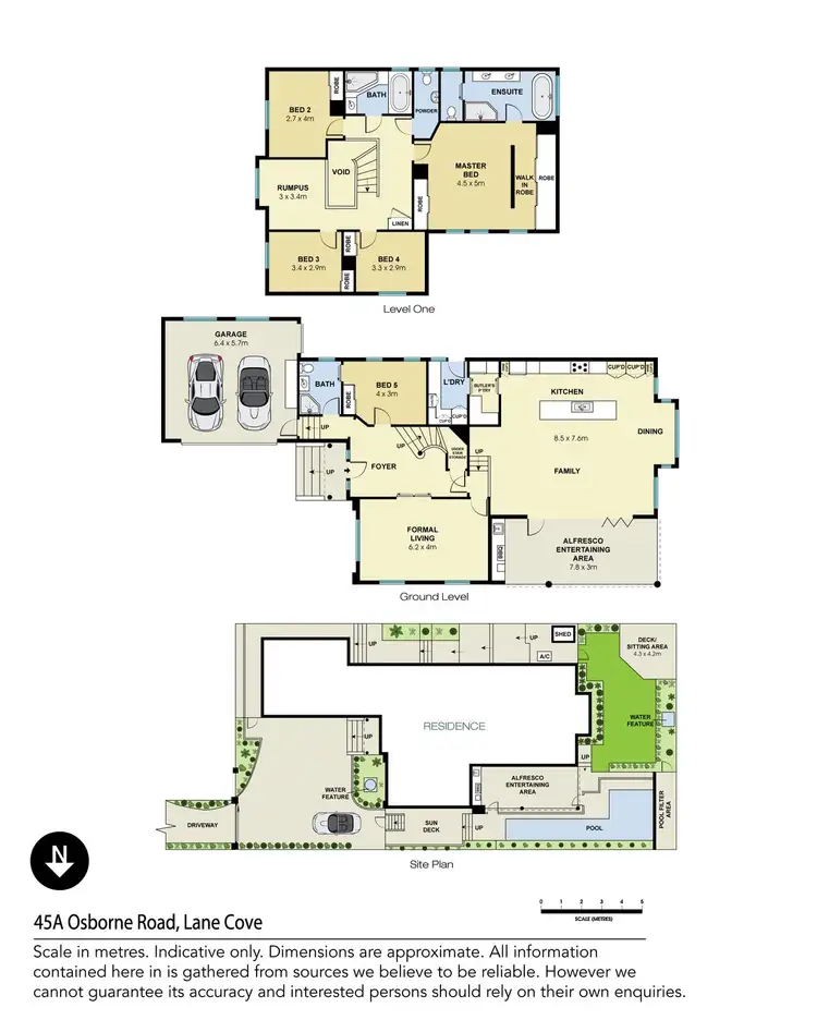 Floorplan of Homely house listing, 45a Osborne Road, Lane Cove NSW 2066