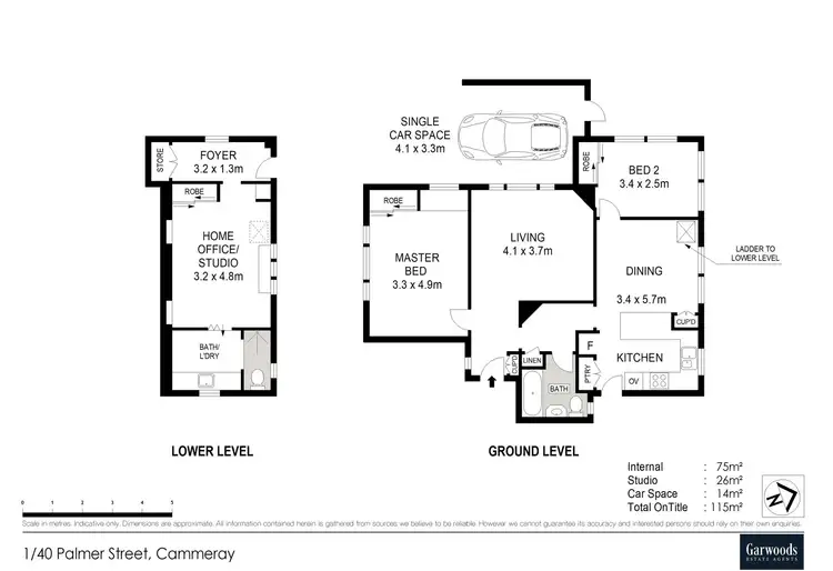 Floorplan of Homely apartment listing, 1/40 Palmer Street, Cammeray NSW 2062