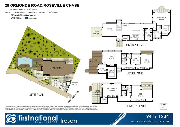 Floorplan of Homely house listing, 28 Ormonde Road, Roseville Chase NSW 2069