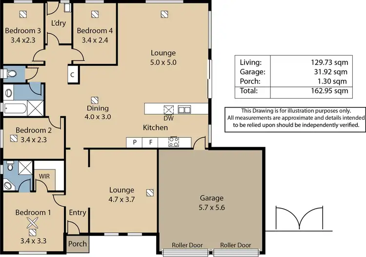 Floorplan of Homely house listing, 43 Pedler Boulevard, Freeling SA 5372