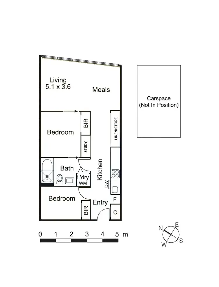 Floorplan of Homely apartment listing, 1708/18 Mount Alexander Road, Travancore VIC 3032