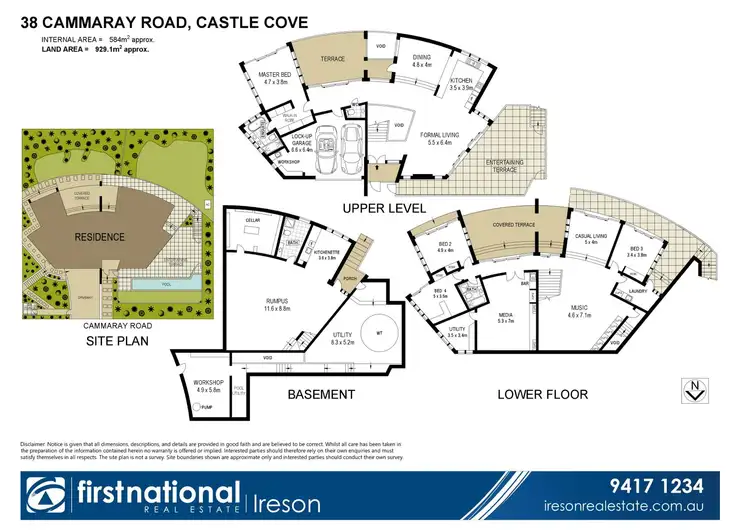 Floorplan of Homely house listing, 38 Cammaray Road, Castle Cove NSW 2069