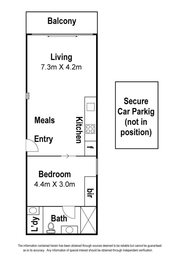 Floorplan of Homely apartment listing, 208/720 Queensberry Street, North Melbourne VIC 3051