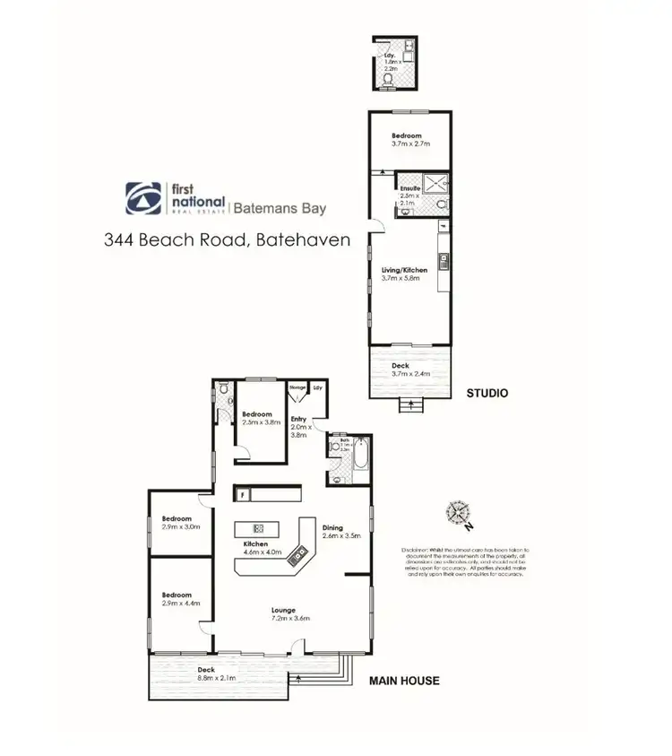 Floorplan of Homely house listing, 344 Beach Road, Batehaven NSW 2536