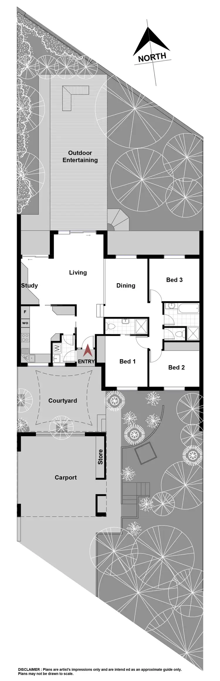 Floorplan of Homely townhouse listing, 22 Bourne Street, Cook ACT 2614