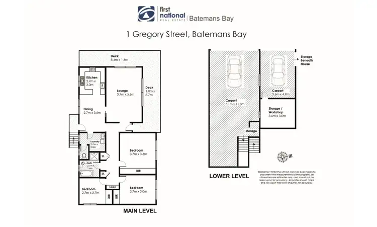 Floorplan of Homely house listing, 1 Gregory Street, Batemans Bay NSW 2536