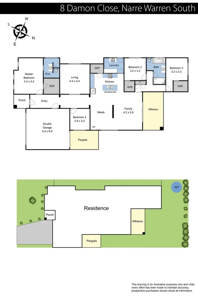 Floorplan of Homely house listing, 8 Damon Close, Narre Warren South VIC 3805