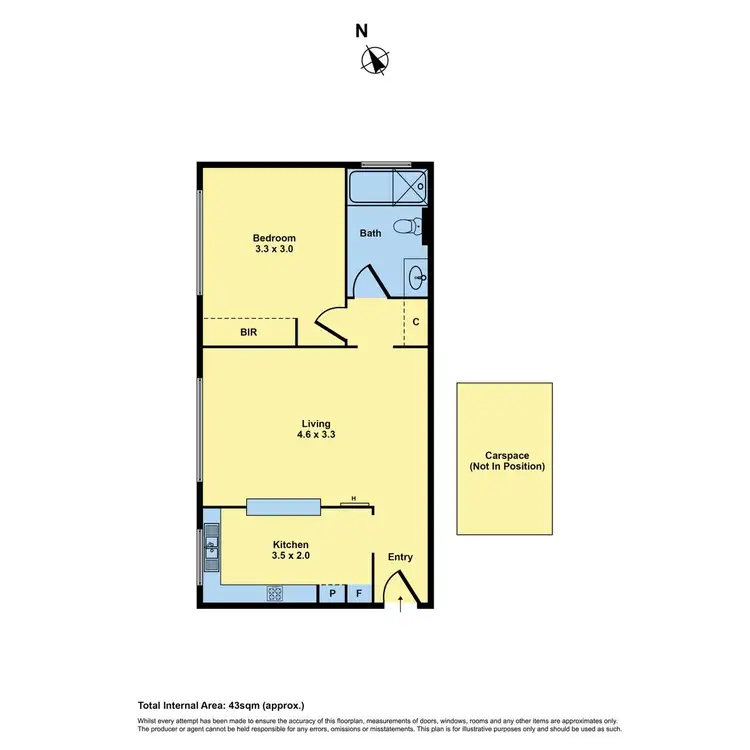 Floorplan of Homely apartment listing, 11/128 Park Street, Moonee Ponds VIC 3039