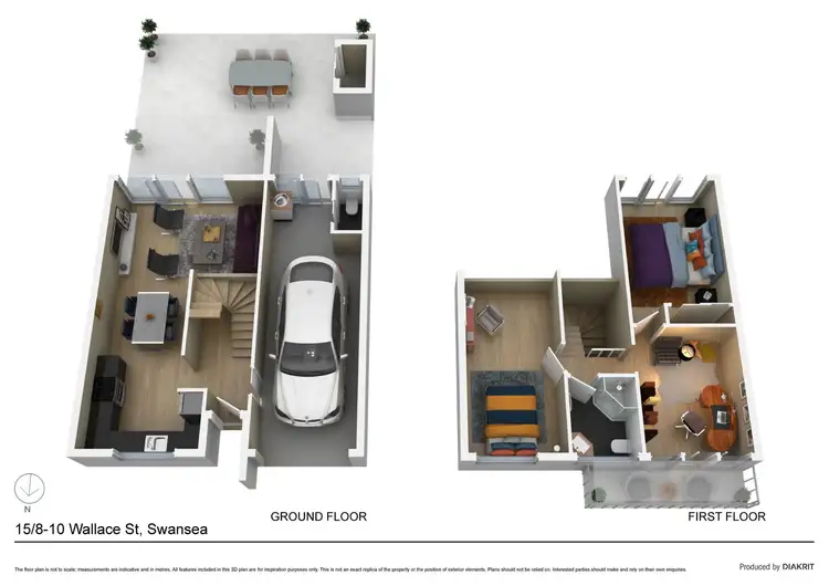 Floorplan of Homely townhouse listing, 15/8-10 Wallace Street, Swansea NSW 2281