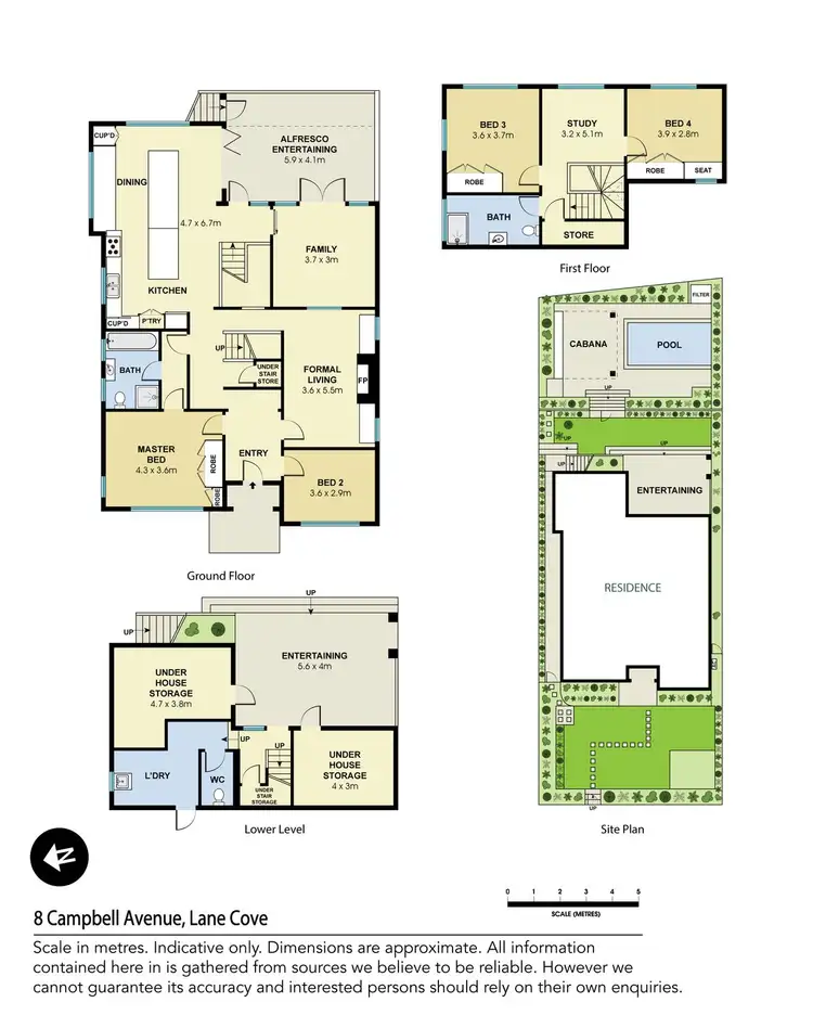 Floorplan of Homely house listing, 8 Campbell Avenue, Lane Cove NSW 2066