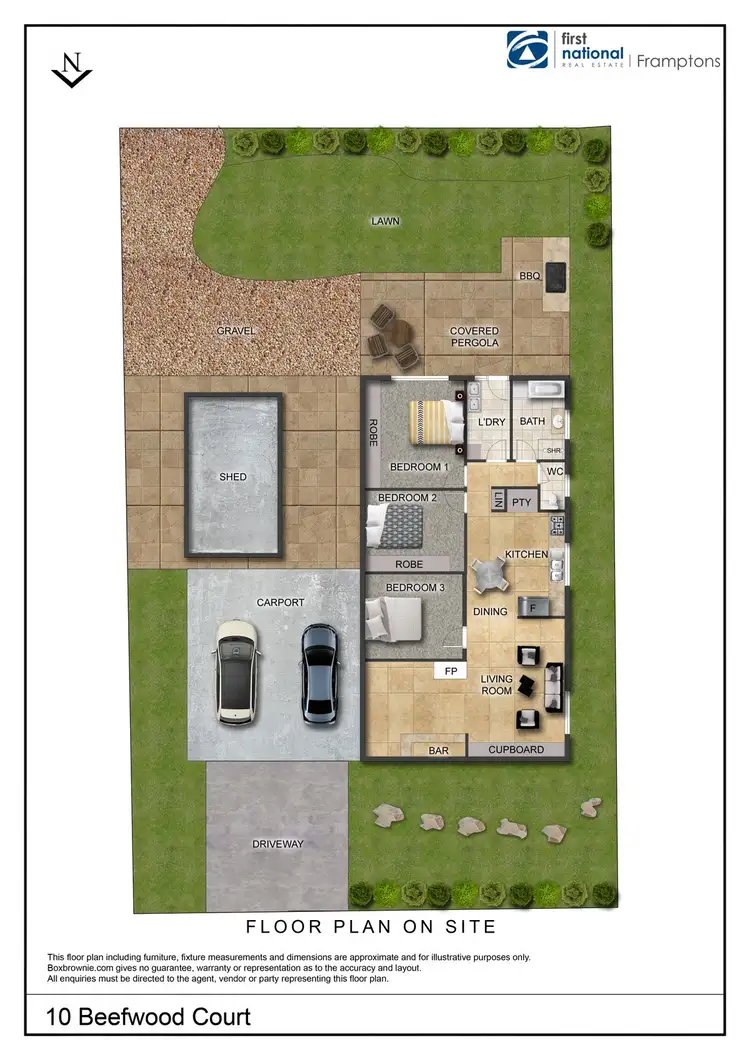 Floorplan of Homely house listing, 10 Beefwood Court, Sadadeen NT 870