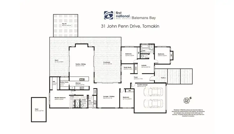 Floorplan of Homely house listing, 31 John Penn Drive, Tomakin NSW 2537