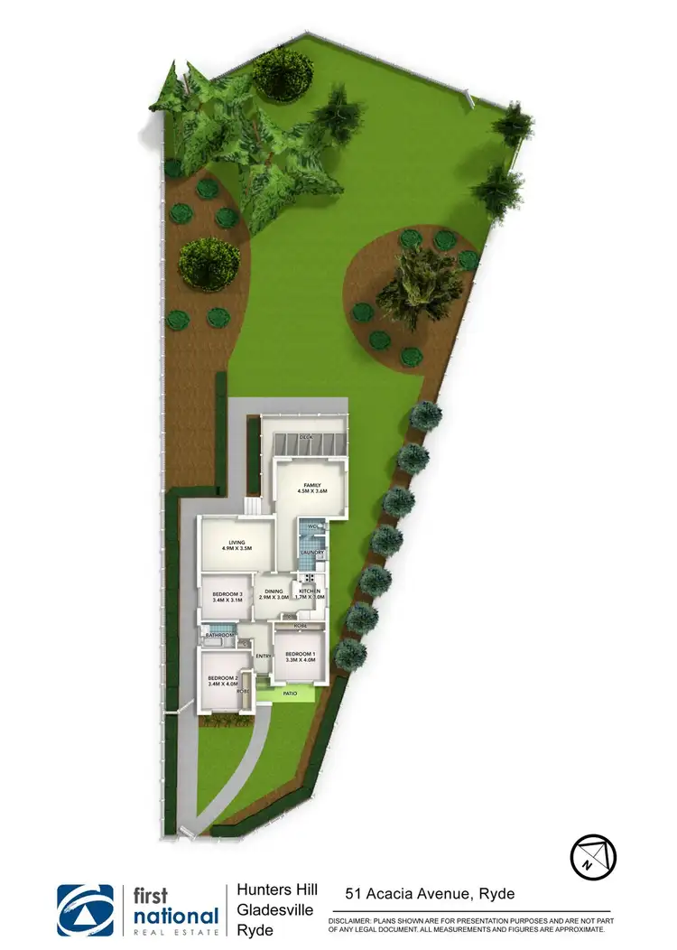 Floorplan of Homely house listing, 51 Acacia Avenue, Ryde NSW 2112