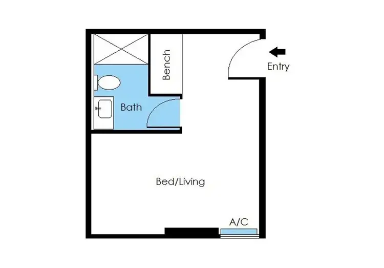 Floorplan of Homely apartment listing, 1011/572 St Kilda Rd, Melbourne VIC 3004
