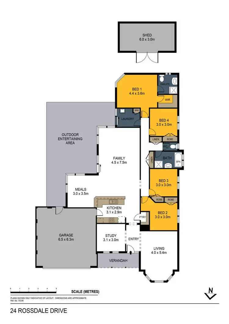 Floorplan of Homely house listing, 24 Rossdale Drive, Eaglehawk VIC 3556