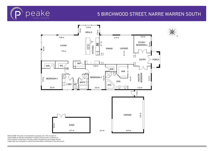 Floorplan of Homely house listing, 5 Birchwood Street, Narre Warren South VIC 3805