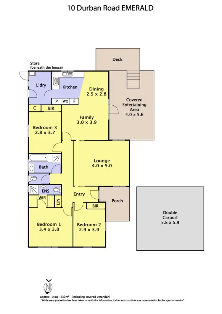 Floorplan of Homely house listing, 10 Durban Road, Emerald VIC 3782