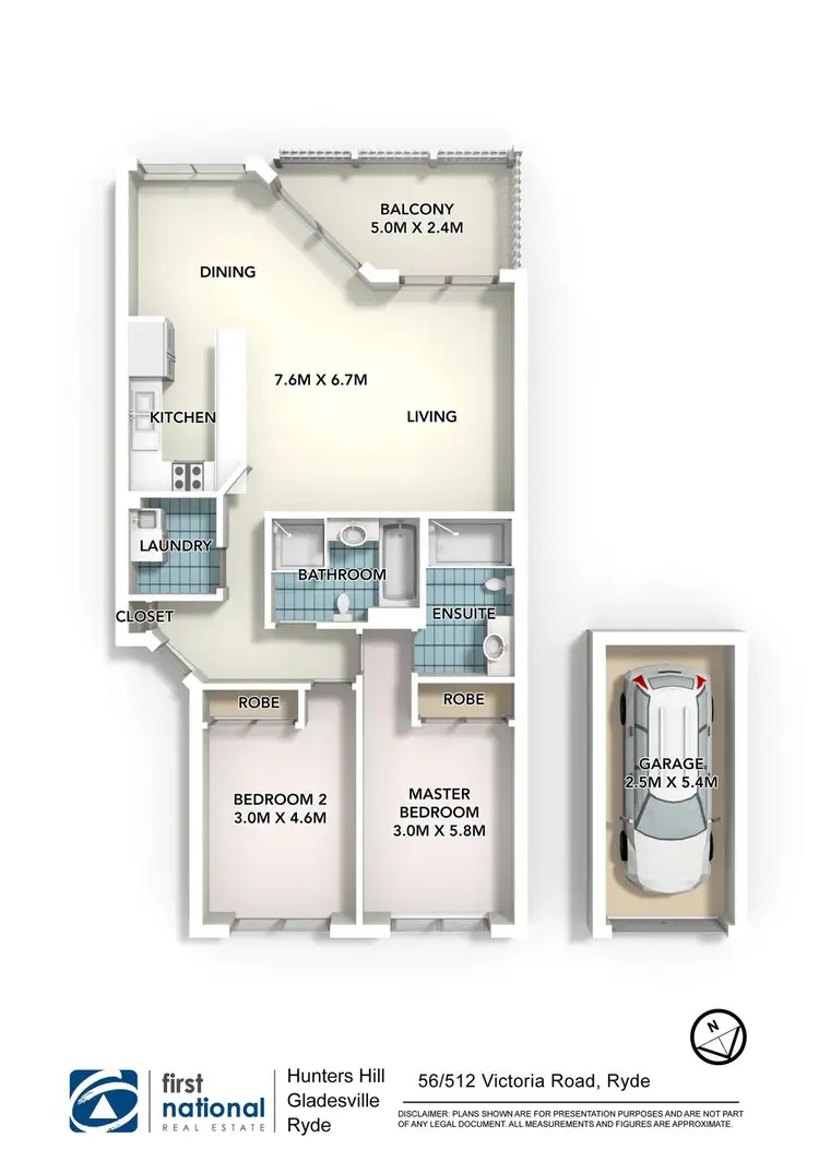 Floorplan of Homely apartment listing, 56/512 Victoria Road, Ryde NSW 2112