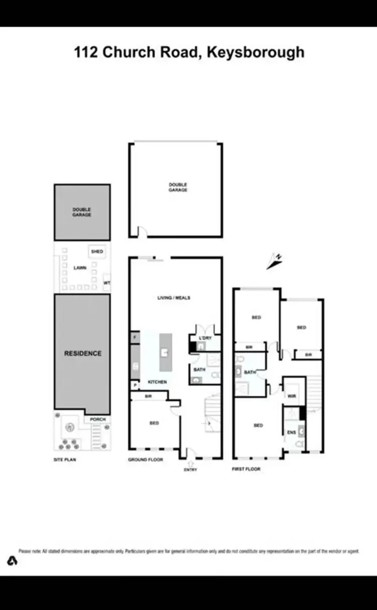 Floorplan of Homely townhouse listing, 112 Church Road, Keysborough VIC 3173