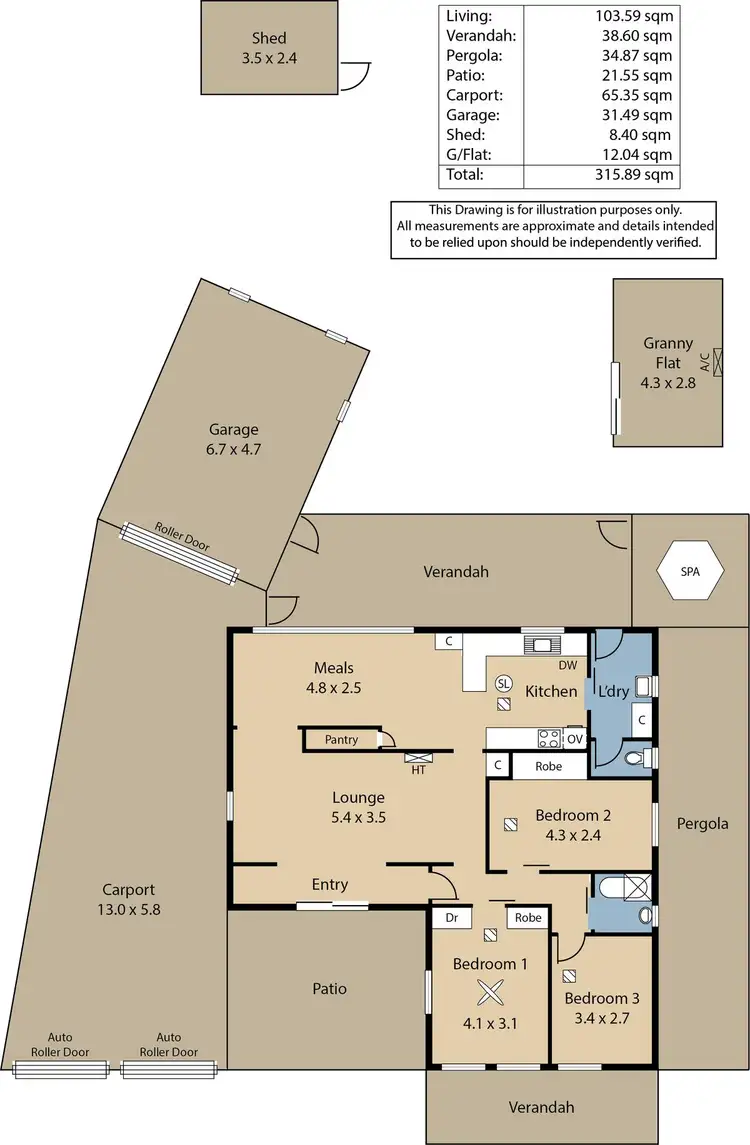 Floorplan of Homely house listing, 4 Crisp Road, Elizabeth Downs SA 5113
