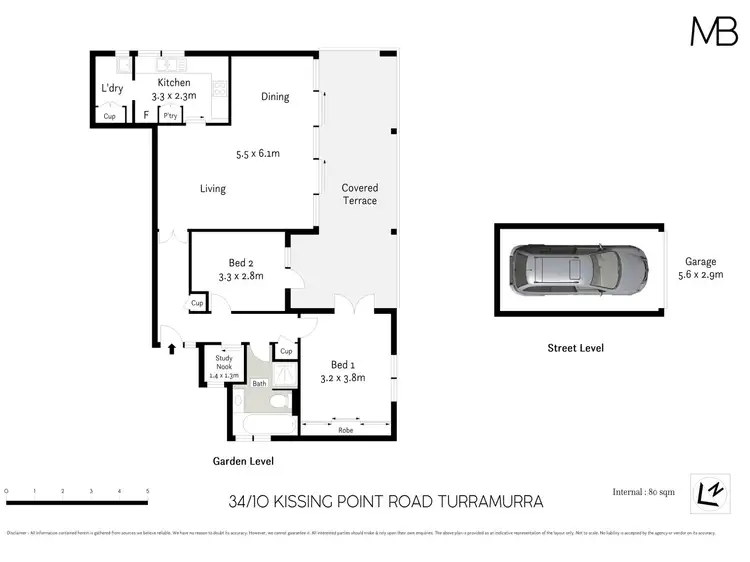 Floorplan of Homely unit listing, 34/10 Kissing Point Road, Turramurra NSW 2074