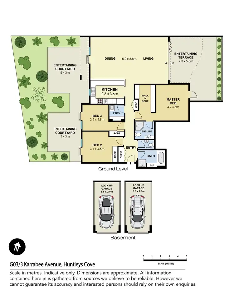 Floorplan of Homely apartment listing, G03/3 Karrabee Avenue, Huntleys Cove NSW 2111