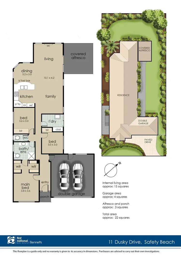Floorplan of Homely house listing, 11 Dusky Drive, Safety Beach VIC 3936