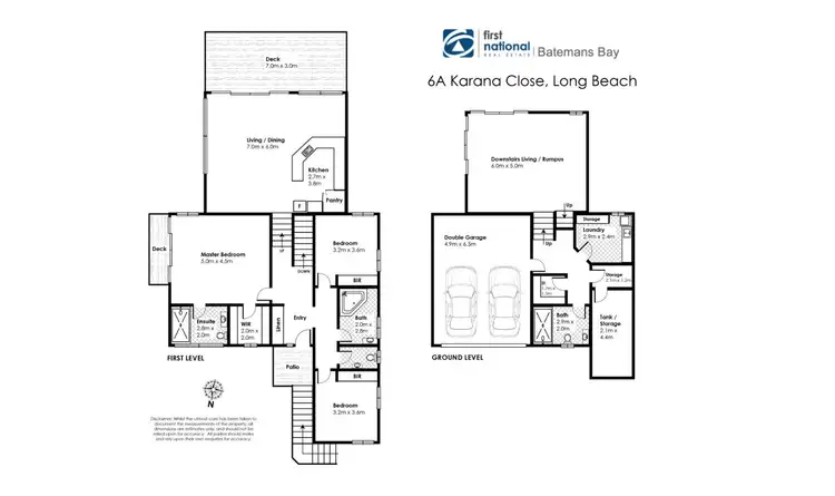 Floorplan of Homely house listing, 6A Karana Close, Long Beach NSW 2536