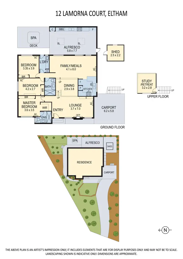 Floorplan of Homely house listing, 12 Lamorna Court, Eltham VIC 3095